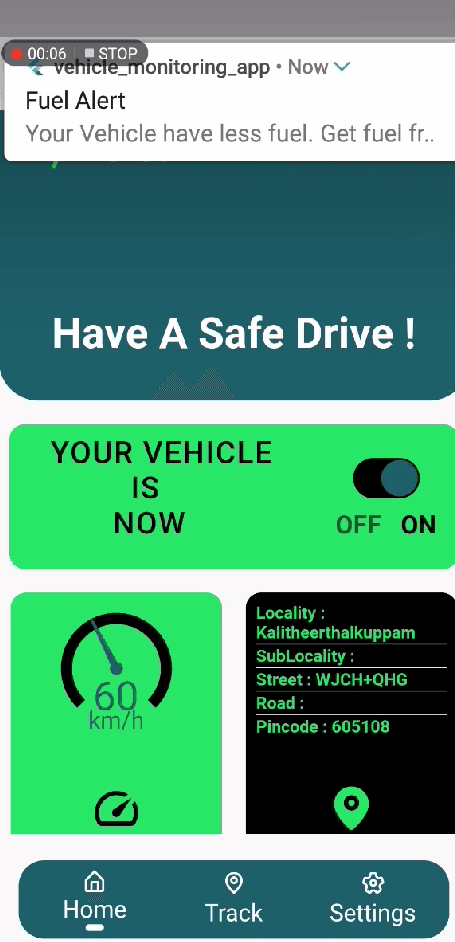 Realtime Vehicle Monitoring system